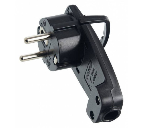 Вилка угловая с заземлением Stekker PPG16-45-202 39040