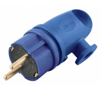 Вилка угловая с заземлением Stekker Одри 39254