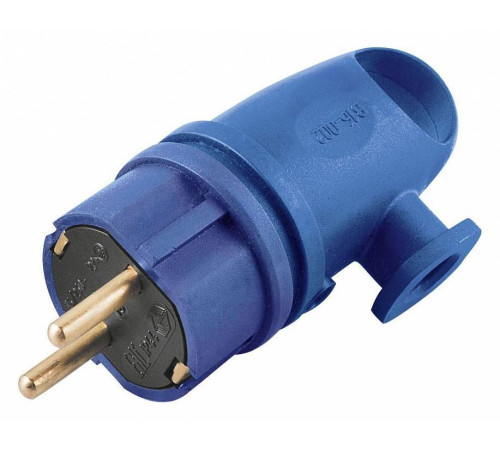 Вилка угловая с заземлением Stekker Одри 39254