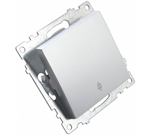 Выключатель проходной одноклавишный без рамки Stekker Катрин 39576