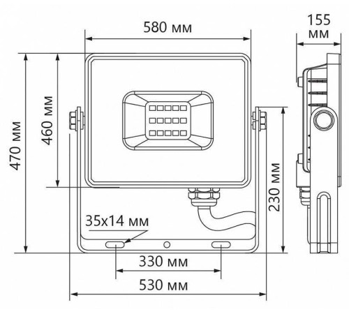 Настенно-потолочный прожектор Feron LL-927 41156