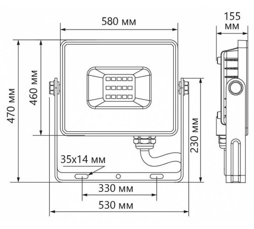Настенно-потолочный прожектор Feron LL-928 41157
