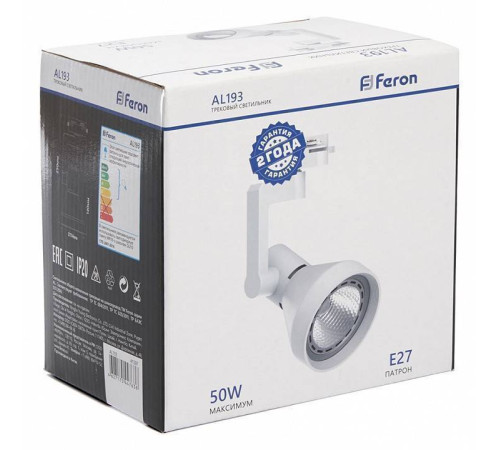Светильник трековый светодиодный Feron AL193 30 Вт 4000 К белый 41597