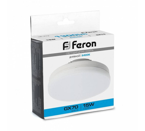 Лампа светодиодная Feron LB-472 GX70 15Вт 6400K 48305