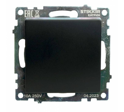 Выключатель одноклавишный без рамки Stekker Катрин 49177