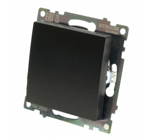 Выключатель одноклавишный без рамки Stekker Катрин 49177