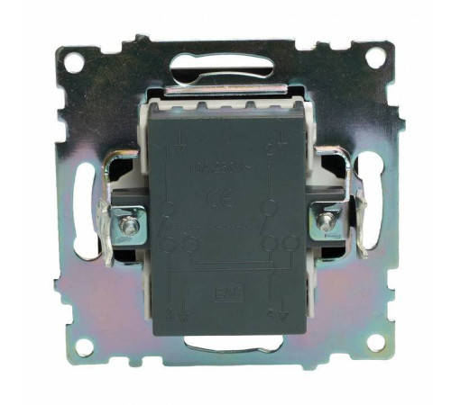 Выключатель одноклавишный без рамки Stekker Катрин 49177