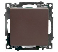Выключатель одноклавишный без рамки Stekker Катрин 49180