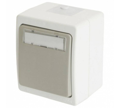 Выключатель одноклавишный Stekker Велена 49736