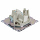 Розетка двойная Ethernet RJ-45 без рамки Stekker Катрин 50006
