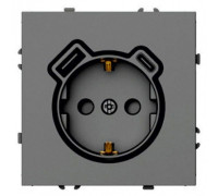 Розетка с заземлением и со шторкой и 2хUSB type A и C, без рамки Stekker Эмили 50219