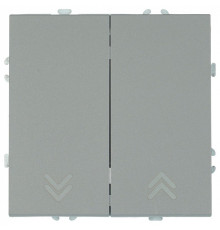 Выключатель самовозвратный двухклавишный без рамки Stekker Эмили 50329