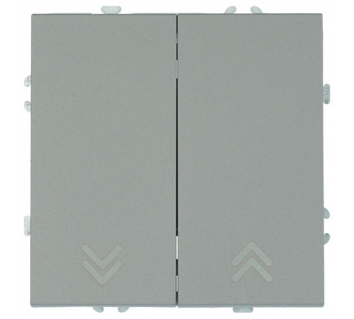 Выключатель самовозвратный двухклавишный без рамки Stekker Эмили 50329