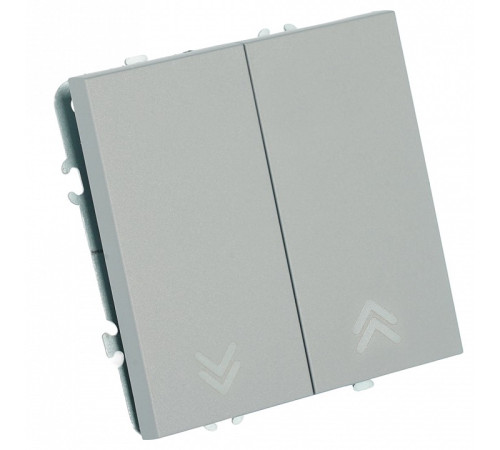 Выключатель самовозвратный двухклавишный без рамки Stekker Эмили 50329