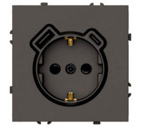 Розетка с заземлением и со шторкой и 2хUSB type A и C, без рамки Stekker Эмили 50361