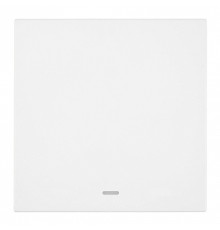 Выключатель одноклавишный с подсветкой без рамки Stekker Мия 50431