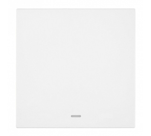 Выключатель одноклавишный с подсветкой без рамки Stekker Мия 50431