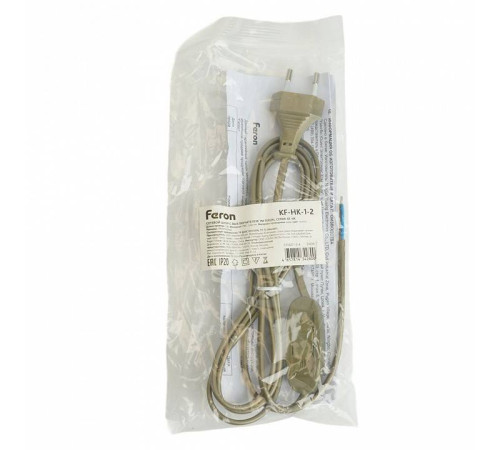 Сетевой провод с выключателем Feron KF-HK-1-2 51039