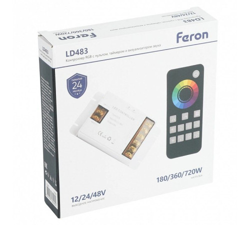 Контроллер-регулятор цвета RGB с пультом ДУ Feron LD483 52098