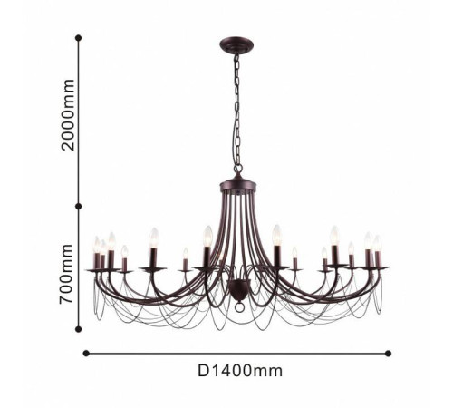 Подвесная люстра F-promo Plini 2590-18P
