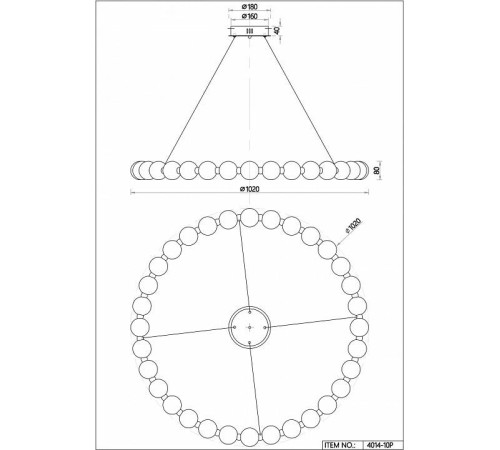 Подвесная люстра Favourite Gubbare 4014-10P