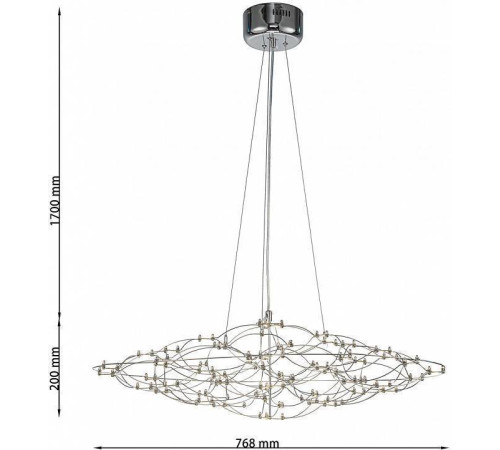 Подвесная люстра Favourite Thinner 4305-8P