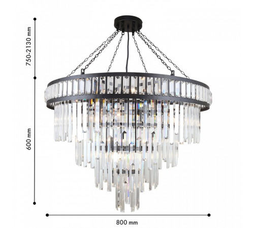 Подвесная люстра Favourite Preston 4731-19P