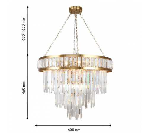 Подвесная люстра Favourite Preston 4732-12P