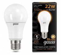 Лампа светодиодная Gauss A70 E27 22 Вт 3000 К 102502122