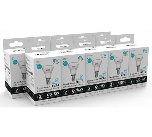 Лампа светодиодная Gauss R50 E14 6Вт 4100K 63126