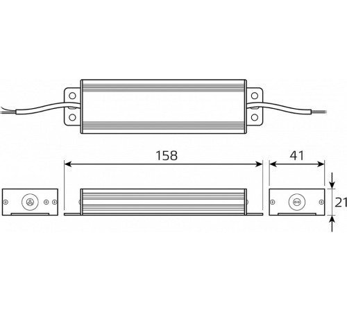 Блок питания с проводом Gauss BT523