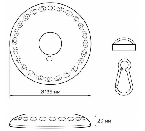 Фонарь кемпинговый Gauss GF000 GF003