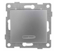 Выключатель сенсорый одноклавишный с подсветкой, без рамки Gusi Electric BRAVO С10В18-004