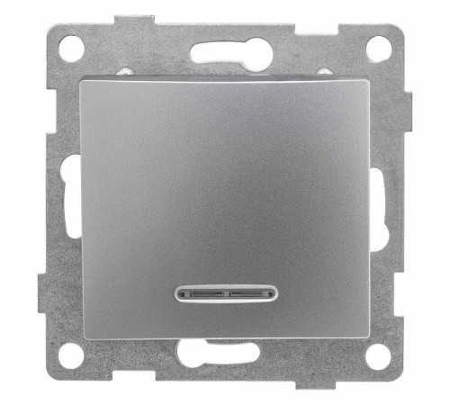 Выключатель сенсорый одноклавишный с подсветкой, без рамки Gusi Electric BRAVO С10В18-004