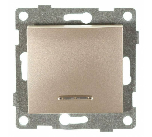 Выключатель сенсорый одноклавишный с подсветкой, без рамки Gusi Electric BRAVO С10В18-027