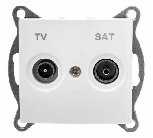 ТВ-розетка и SAT-розетка оконечная без рамки Gusi Electric BRAVO С10TS1-001
