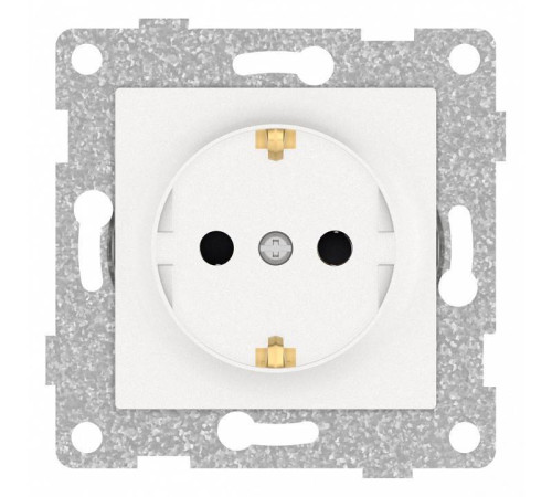 Розетка с заземлением и со шторкой, без рамки Gusi Electric UGRA С11Р4-028