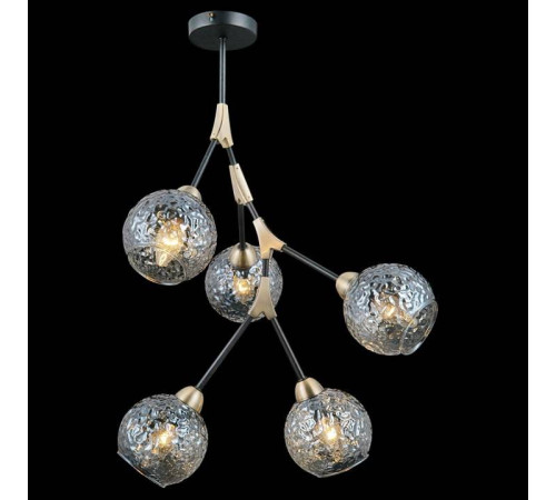 Люстра на штанге ILLUMICO IL0263-5PSQ-79 BK AB