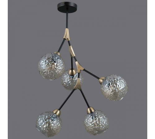 Люстра на штанге ILLUMICO IL0263-5PSQ-79 BK AB