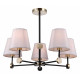 Люстра на штанге ILLUMICO CASTOR IL0394-5CSQ-24 BK AB CASTOR