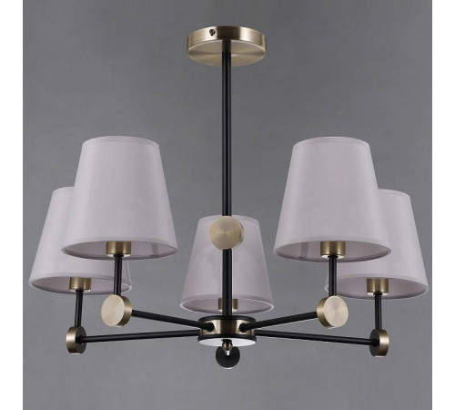 Люстра на штанге ILLUMICO CASTOR IL0394-5CSQ-24 BK AB CASTOR