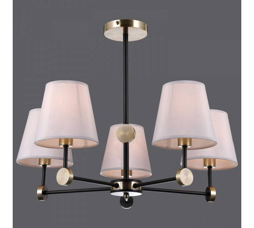 Люстра на штанге ILLUMICO CASTOR IL0394-5CSQ-24 BK AB CASTOR