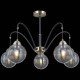 Люстра на штанге ILLUMICO IL0433-5PSQ-79 BK AB