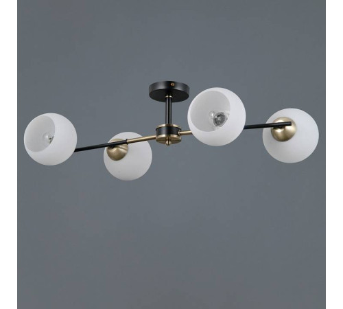Люстра на штанге ILLUMICO LIBRA IL0469-4CSQ-24 BK AB LIBRA