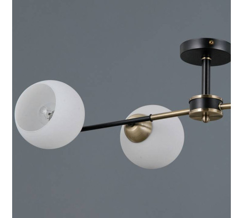 Люстра на штанге ILLUMICO LIBRA IL0469-4CSQ-24 BK AB LIBRA