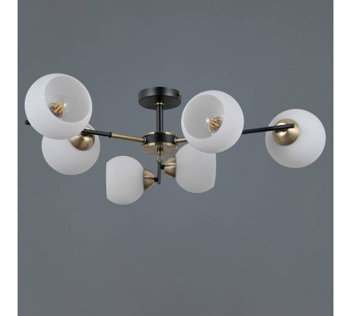 Люстра на штанге ILLUMICO LIBRA IL0469-6CSQ-24 BK AB LIBRA
