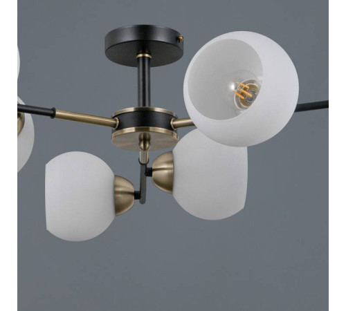 Люстра на штанге ILLUMICO LIBRA IL0469-6CSQ-24 BK AB LIBRA
