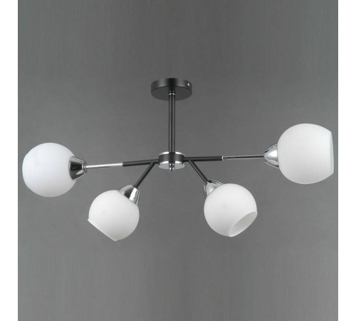 Люстра на штанге ILLUMICO LIBRA IL0715-4CSQ-24 BK CR LIBRA