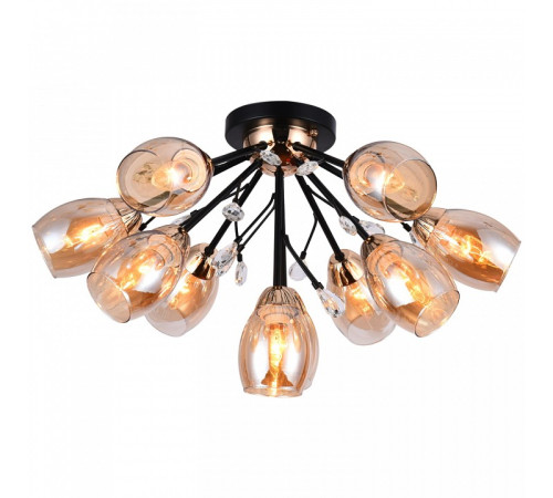 Люстра на штанге ILLUMICO IL1284-10CPA-29 BK GD