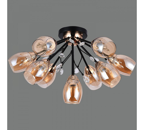 Люстра на штанге ILLUMICO IL1284-10CPA-29 BK GD